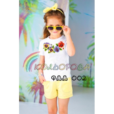 Футболка дитяча для вишивки ФДД-002. Заготовка під вишивку